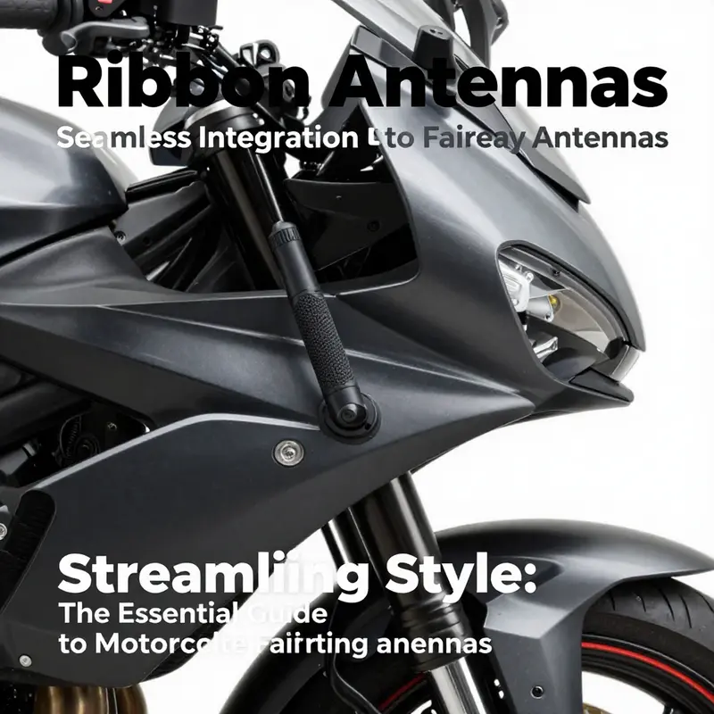 A motorcycle featuring a stubby antenna, epitomizing minimalism and style.