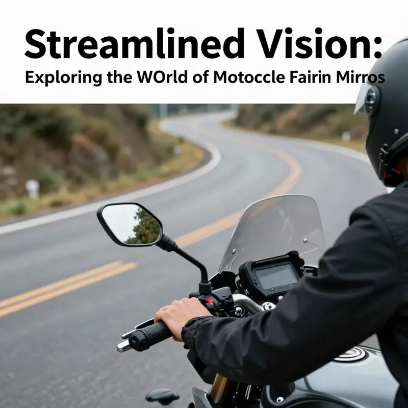 Close-up of stylish fairing mirrors on a Harley-Davidson enhancing the motorcycle’s aesthetic.