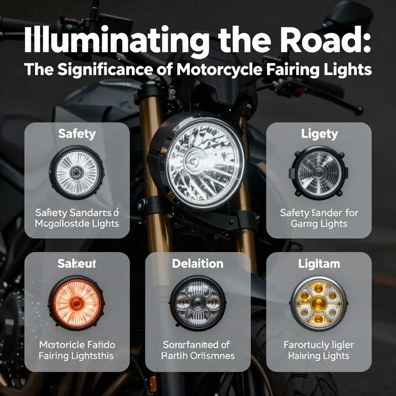 Modern LED motorcycle fairing lights showcasing their brightness and energy efficiency.
