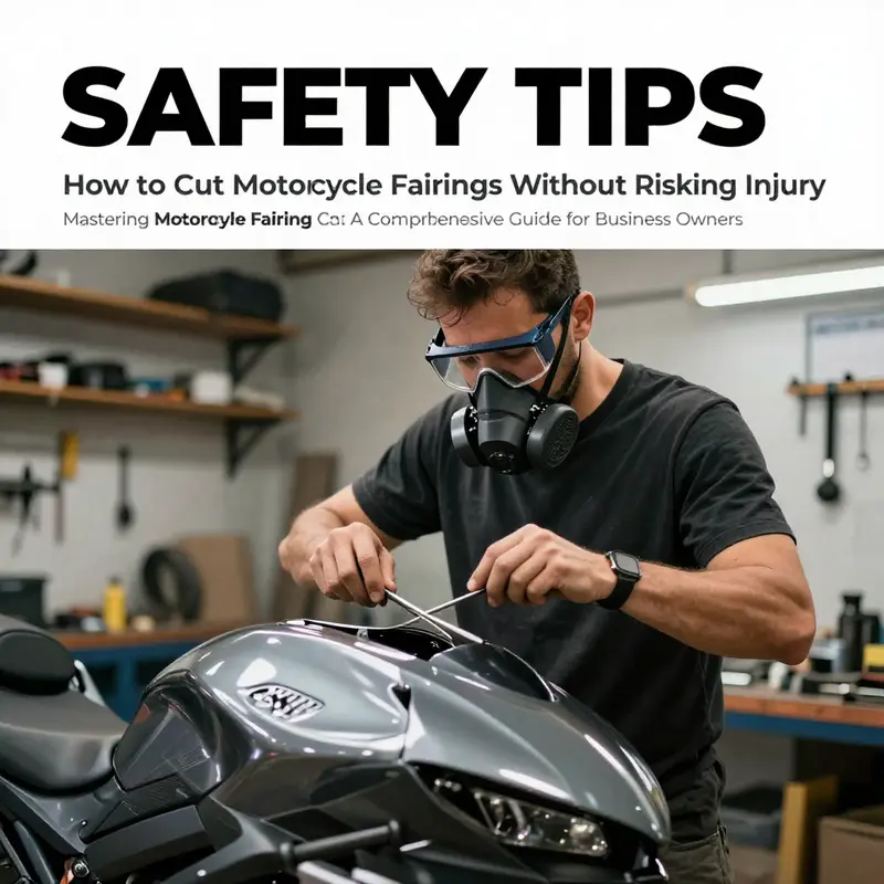 Preparation and Planning for cutting motorcycle fairings: Ensuring precision and safety.