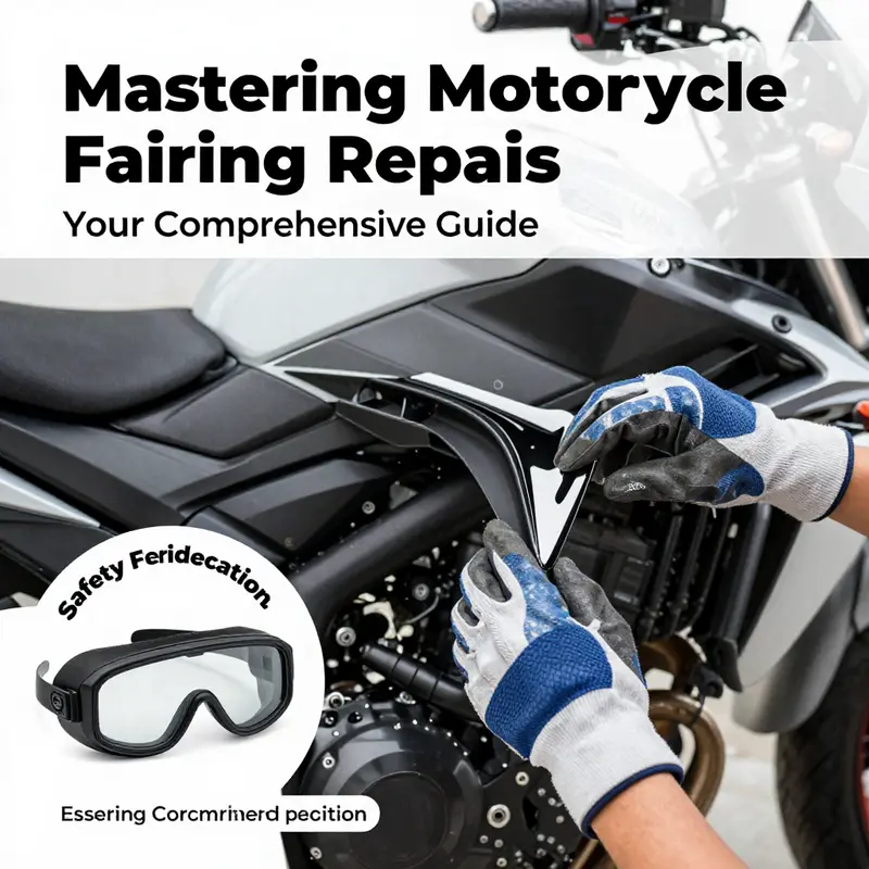 Detailed tools and techniques used to repair minor scratches and dents on motorcycle fairings.