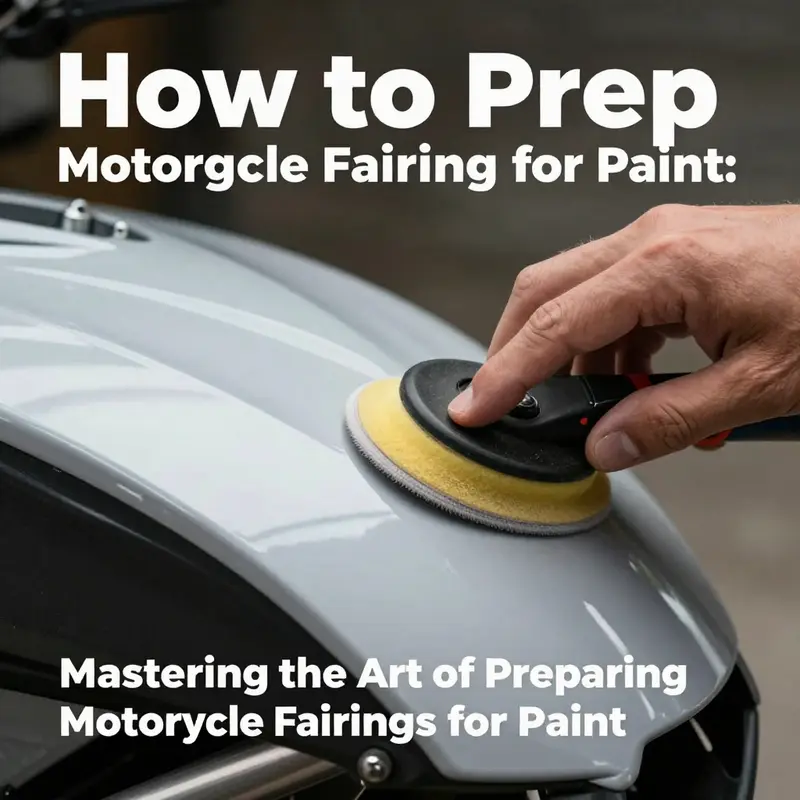 Thorough cleaning of motorcycle fairings is essential before painting.