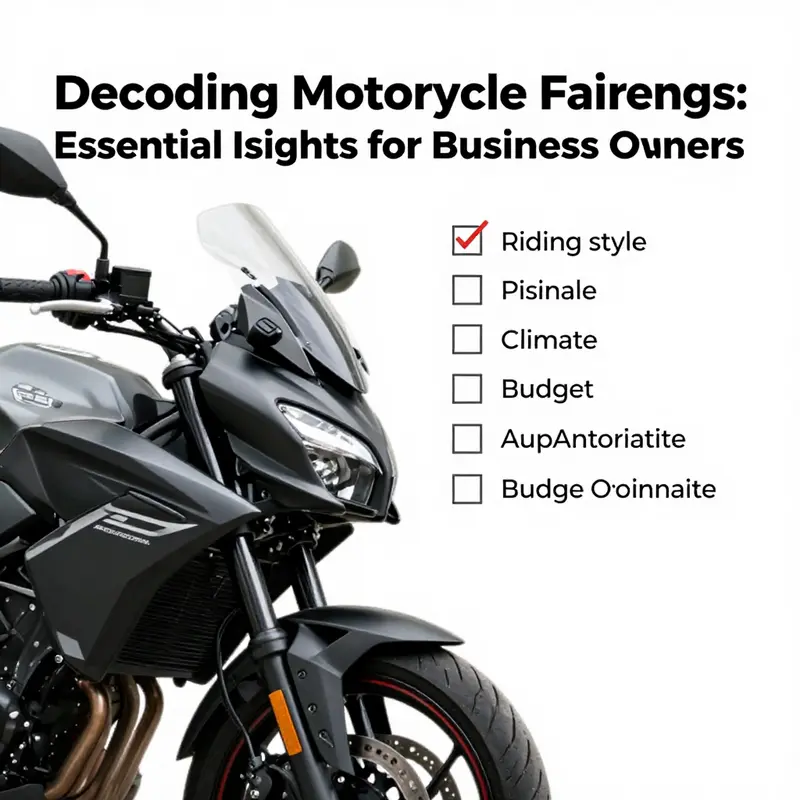 A display of different types of motorcycle fairings, each serving a unique purpose and appeal.