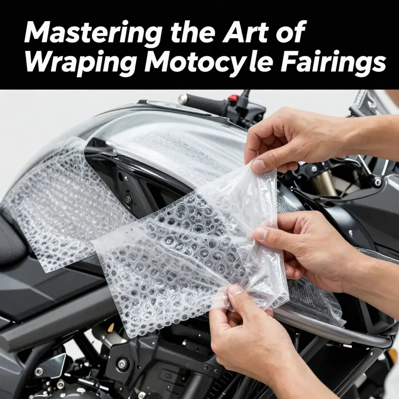 Prepare your motorcycle fairing by thoroughly cleaning and inspecting it for any damage before wrapping.