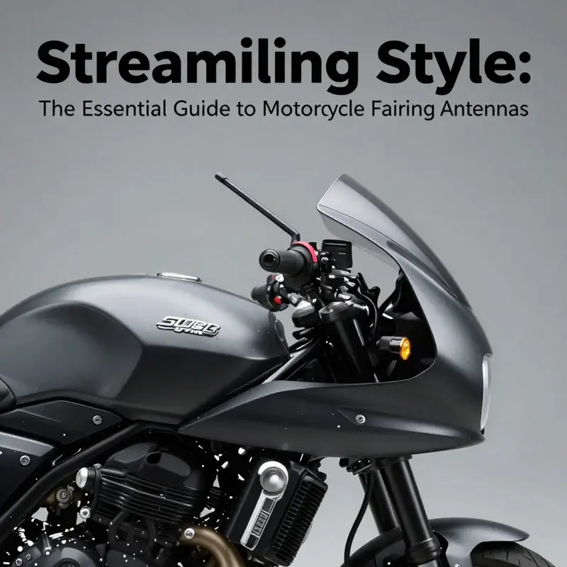 A motorcycle featuring a stubby antenna, epitomizing minimalism and style.