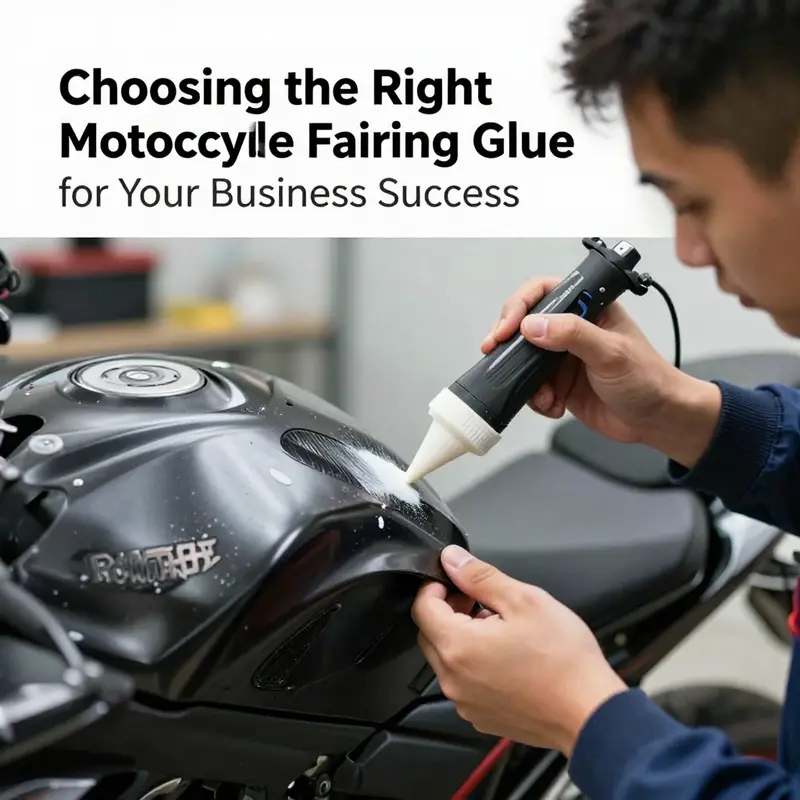 Different types of motorcycle fairing glue available for high-performance repairs.
