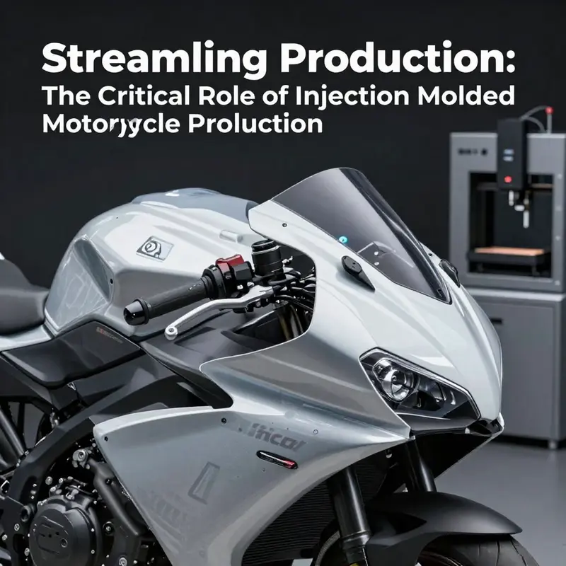The advanced machinery used in the injection molding process for high-quality motorcycle fairings.