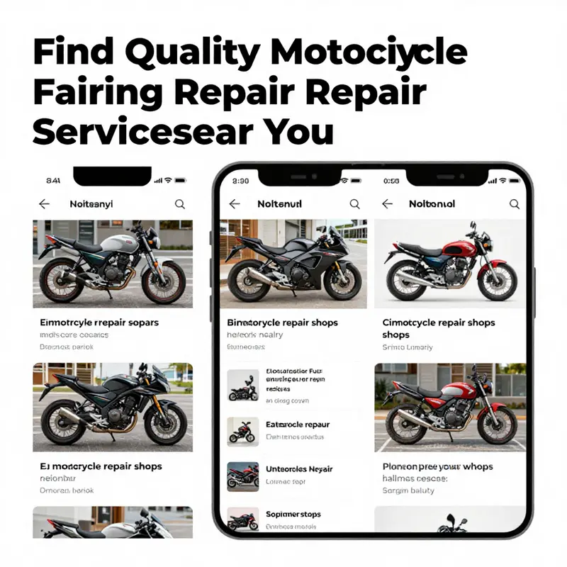 A skilled mechanic repairing a motorcycle fairing, showcasing the local repair services available.