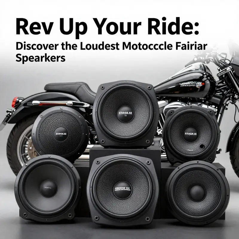Showcasing top models of loudest motorcycle fairing speakers, including Harley-Davidson’s premium audio solutions.