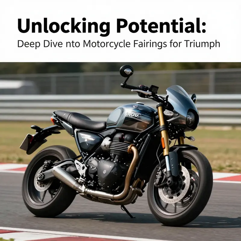 A diverse range of Triumph motorcycle fairings showcasing options for different riding styles.