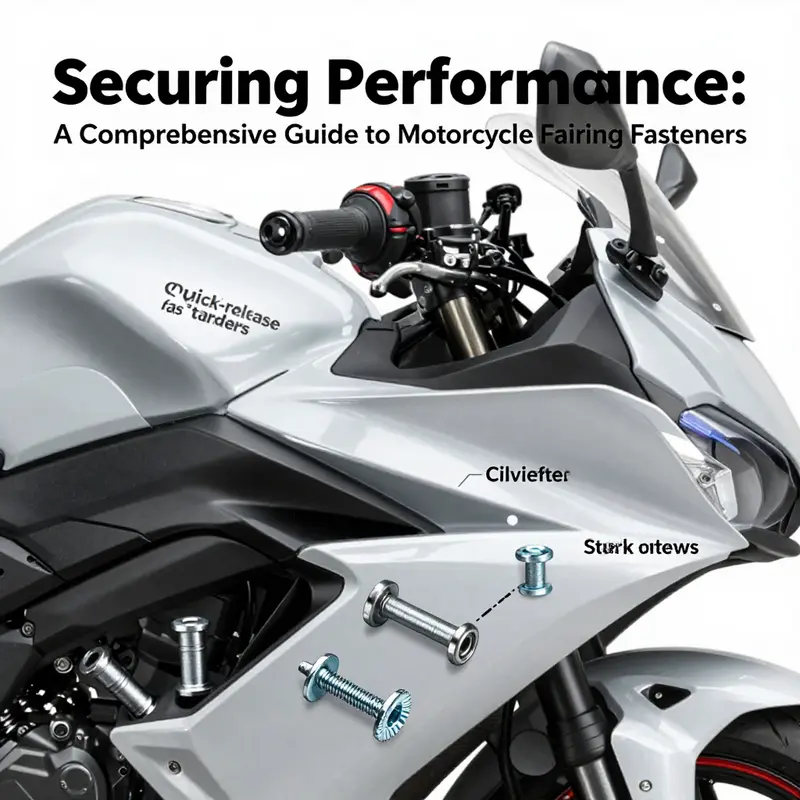 A visual comparison of different motorcycle fairing fasteners underscoring their importance in maintaining structural integrity.