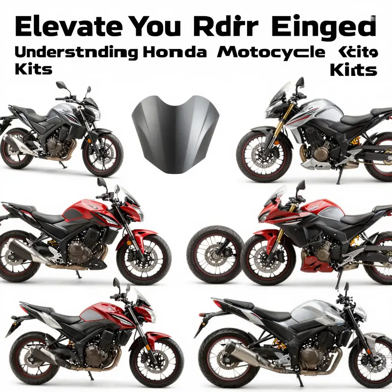 Various styles of Honda fairing kits designed for different riding needs.