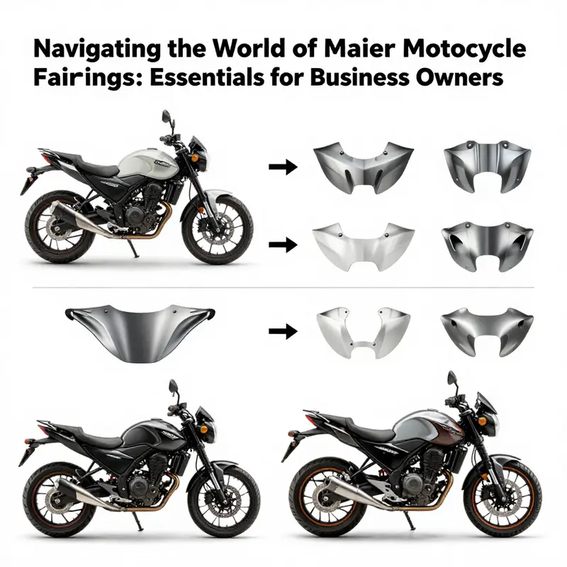 Visual representation of various types of Maier motorcycle fairings.
