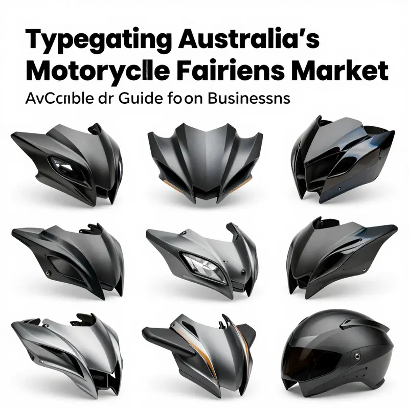 A bustling motorcycle fairings market in Australia, reflecting a vibrant community of riders and suppliers.