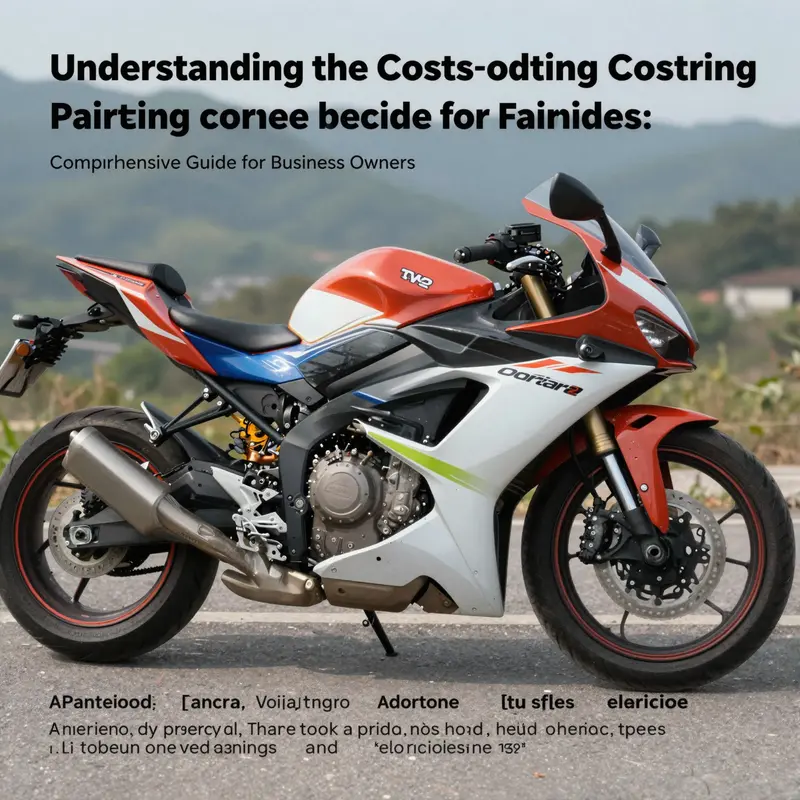 A motorcycle displaying vibrant painted fairings against a scenic backdrop.