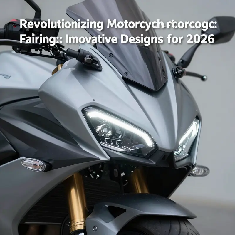 A cutting-edge motorcycle featuring a mecha-inspired design, highlighting the trend toward bold and dynamic fairings.