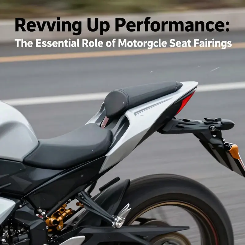 A motorcycle demonstrating how seat fairings improve aerodynamic efficiency at high speeds.