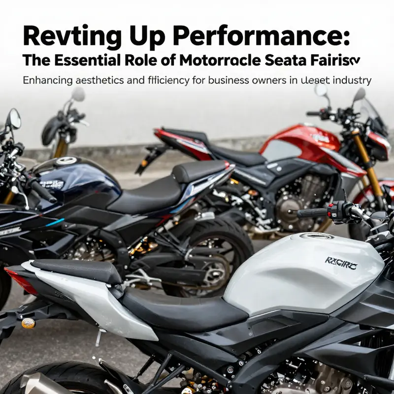 A collection of motorcycles featuring different styles of seat fairings, representing innovation and design in motorcycle accessories.