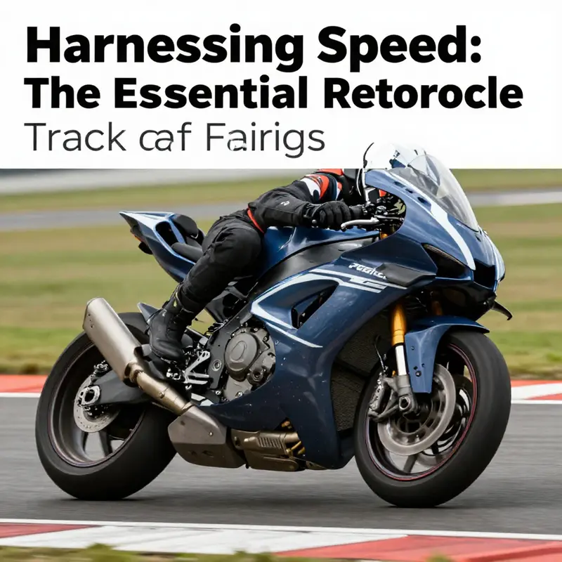 A high-performance motorcycle racing with track fairings, illustrating speed and aerodynamic design.