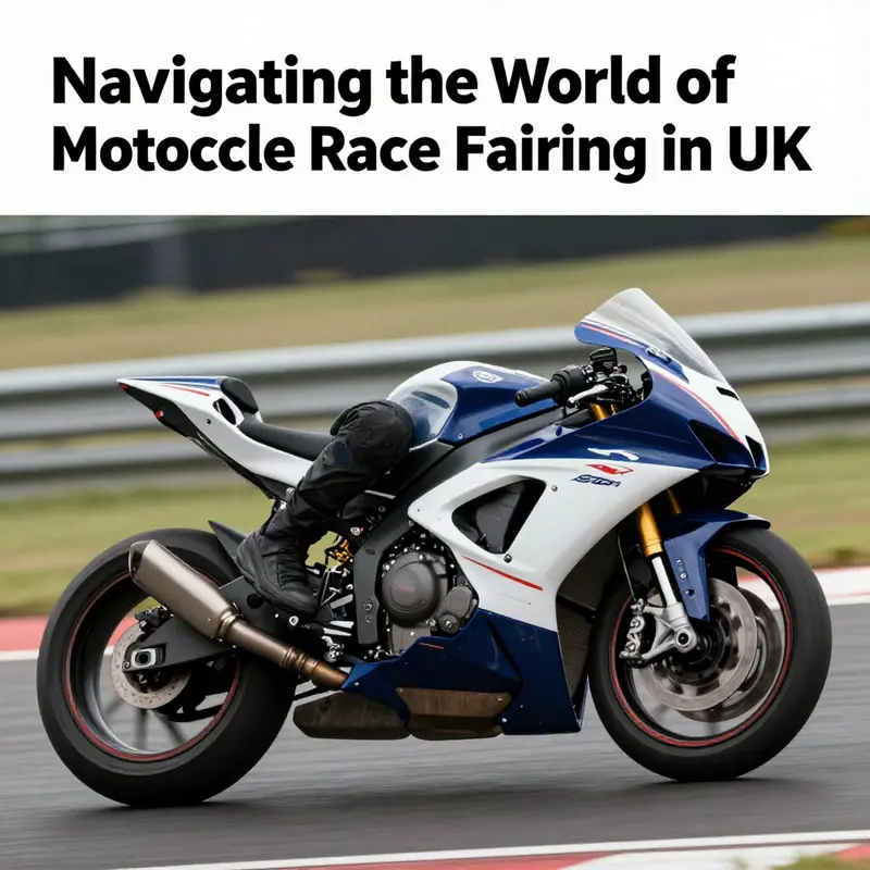 Motorcycle racing on a track, emphasizing its custom race fairings optimized for performance.