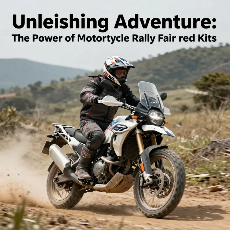 A motorcycle rally fairing kit enhances design and functionality, essential for adventure riding.