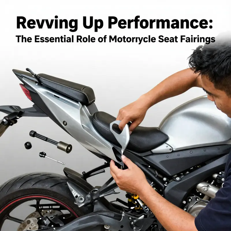 A motorcycle demonstrating how seat fairings improve aerodynamic efficiency at high speeds.