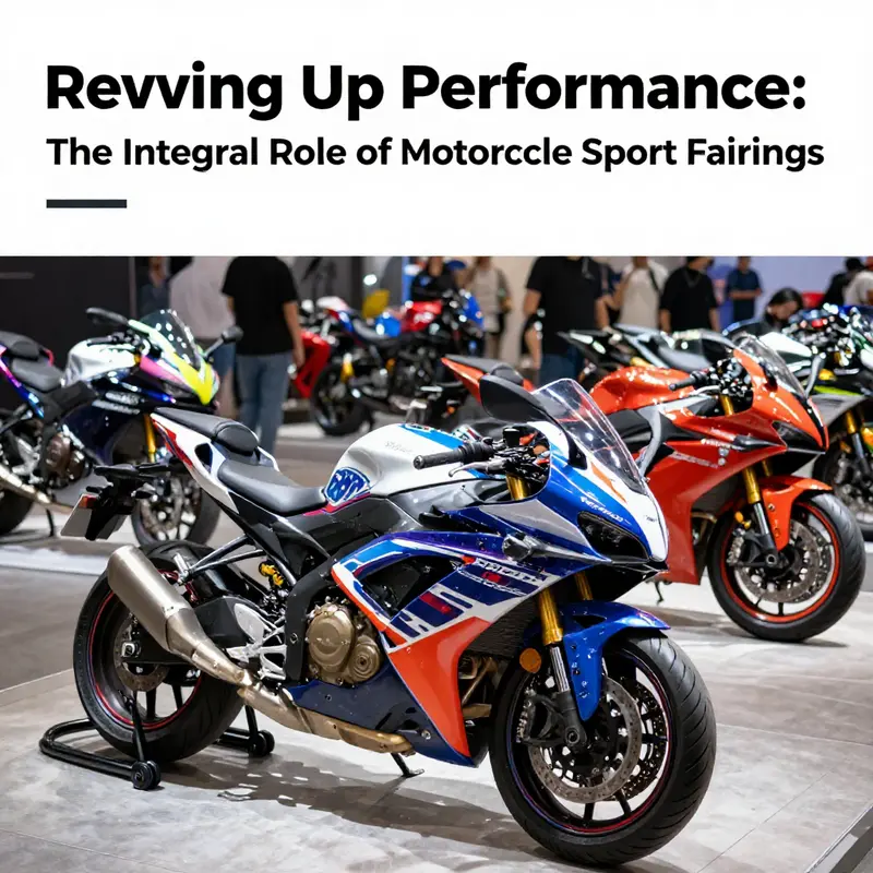 Sport fairings in action, showcasing their aerodynamic design for enhanced high-speed performance.