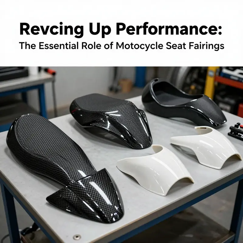 A motorcycle demonstrating how seat fairings improve aerodynamic efficiency at high speeds.