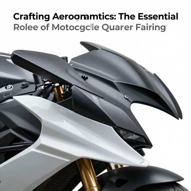 Illustration of motorcycle quarter fairings on various models, highlighting their design and aesthetic.