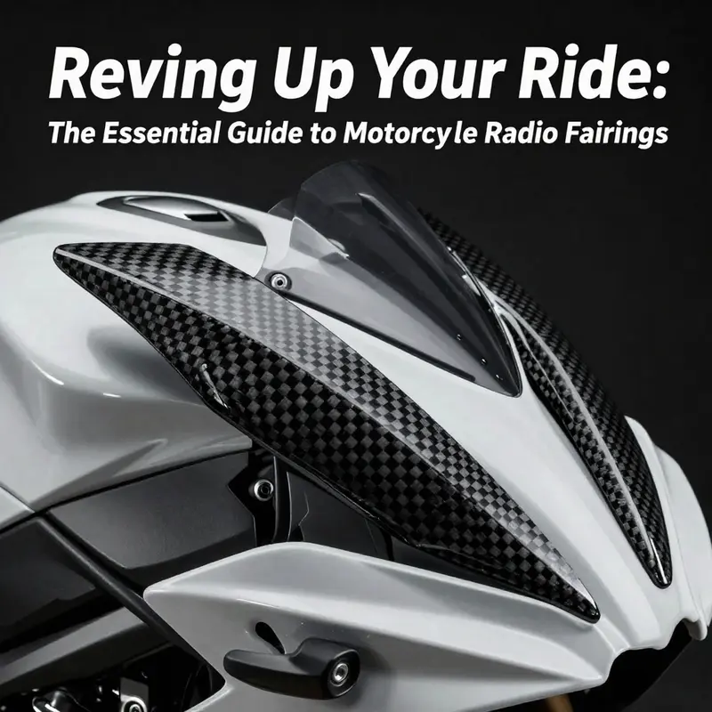 A streamlined motorcycle with an advanced radio fairing showing off its built-in speakers.