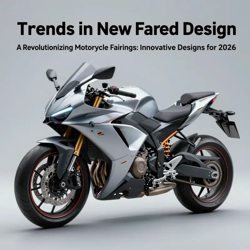 A cutting-edge motorcycle featuring a mecha-inspired design, highlighting the trend toward bold and dynamic fairings.