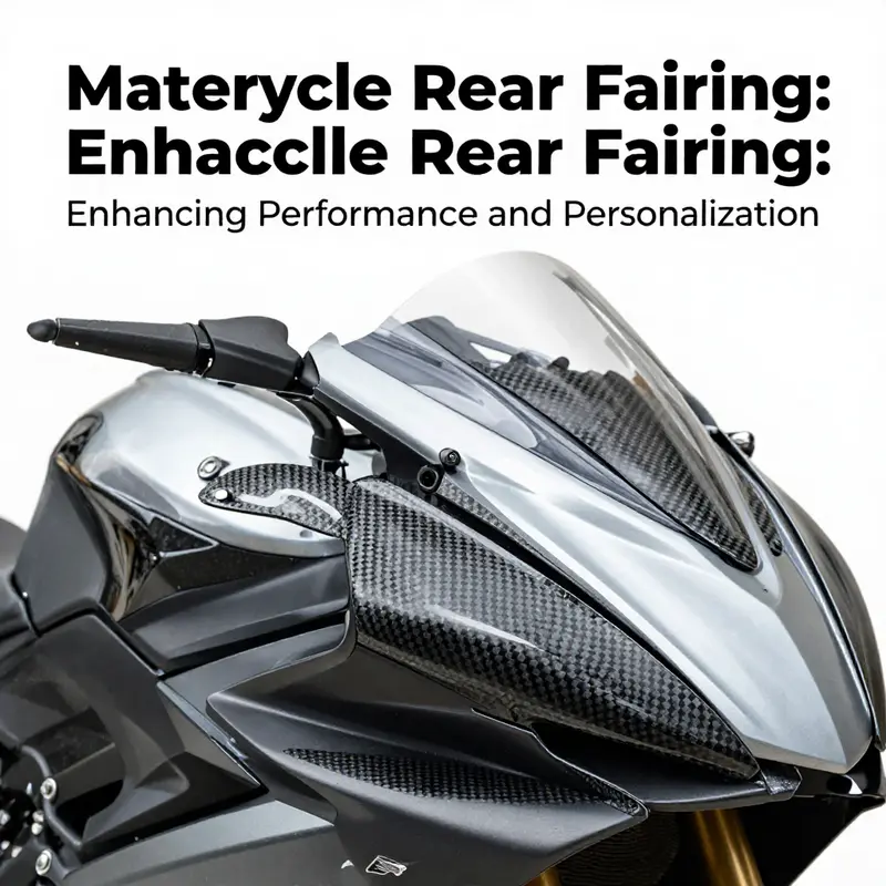 A motorcycle’s rear fairing designed for optimal aerodynamics and rider comfort.