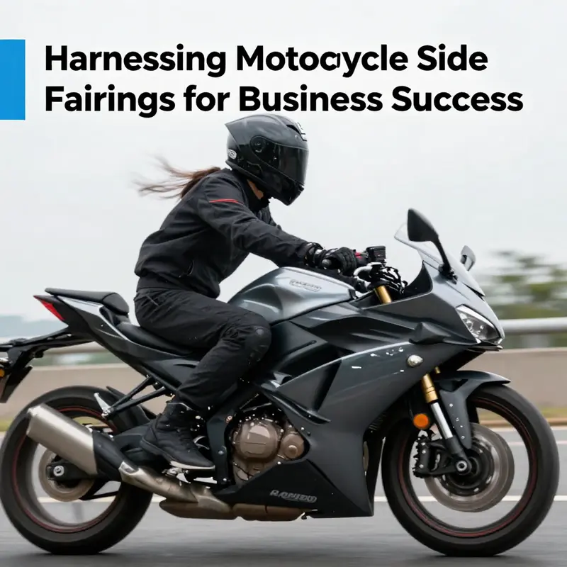 A motorcycle’s aerodynamic side fairing enhancing airflow dynamics.