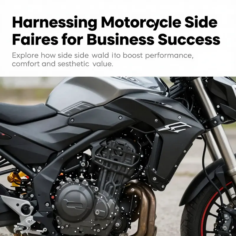A close-up profile of a motorcycle with advanced side fairings, showcasing its design and superior craftsmanship.