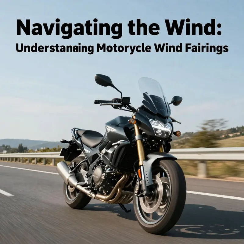 A motorcycle on a picturesque highway, illustrating the effectiveness and aesthetic appeal of motorcycle wind fairings.