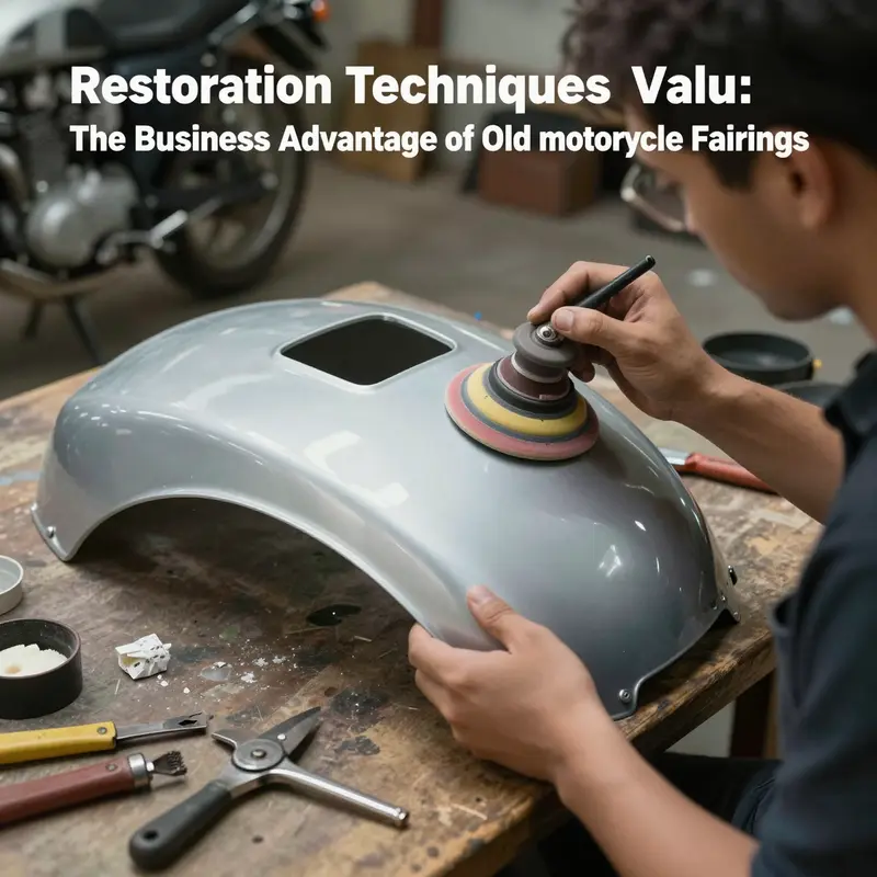 A diverse selection of old motorcycle fairings demonstrating compatibility with different models.