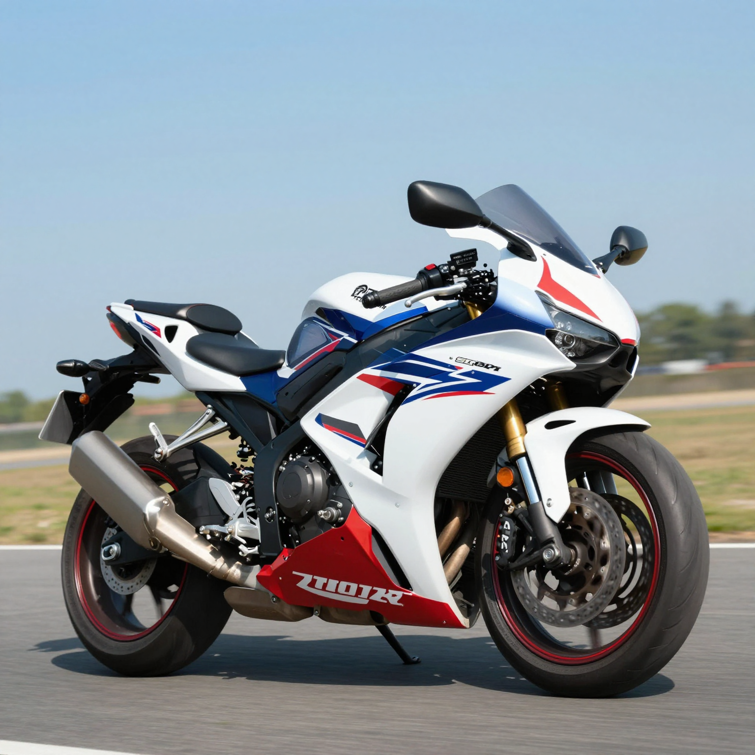 Motorcycle fairings on Honda CBR 954RR