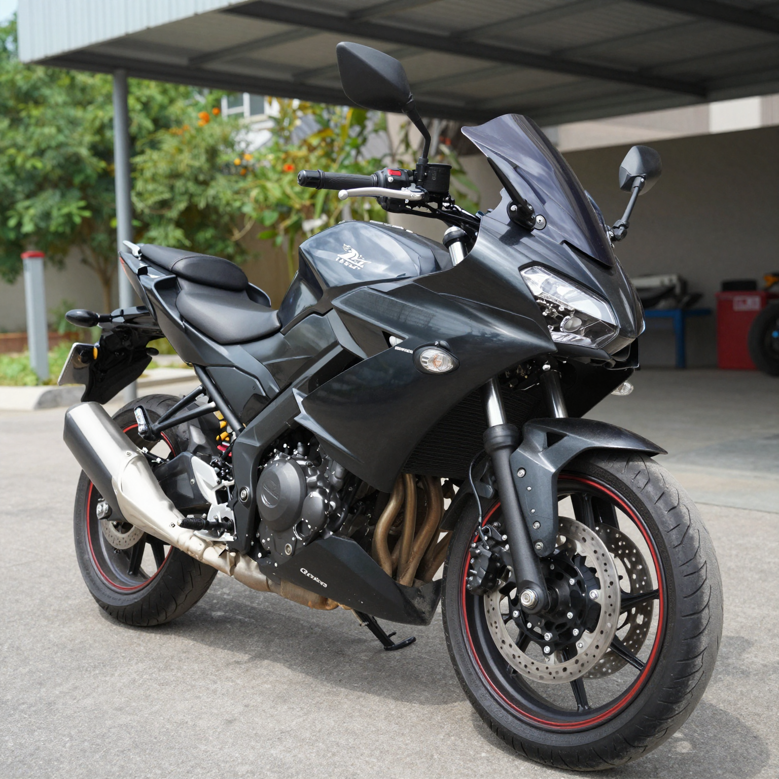 Well-Maintained Motorcycle