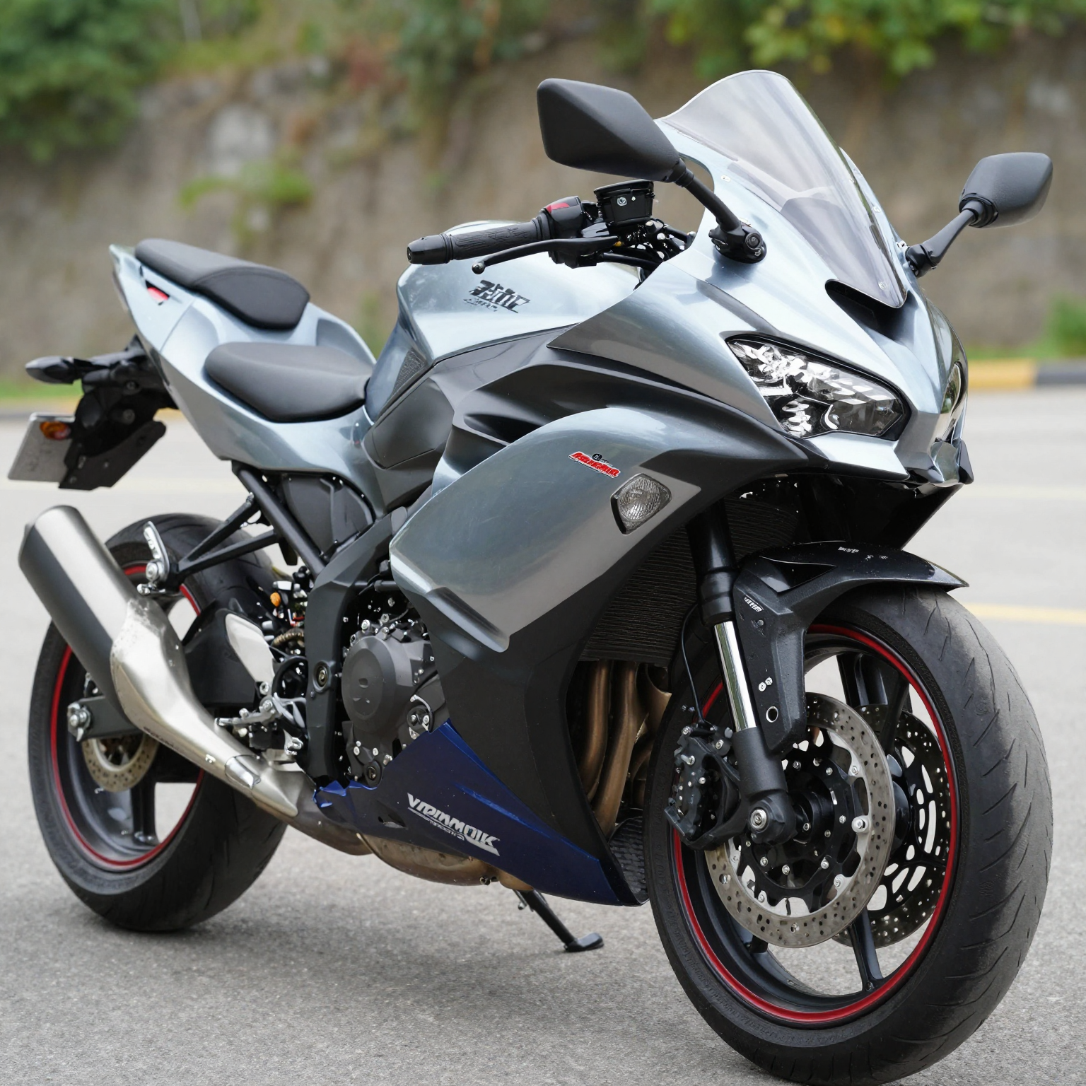 Kawasaki ZXR 250 motorcycle with premium fairings