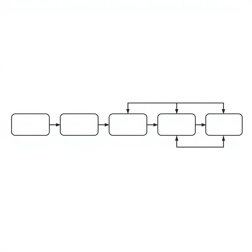 Minimalist 2D flow diagram showing the sequential steps a track tech inspector follows when evaluating belly pan oil containment on Suzuki GSXR 600 race fairings, from visual inspection of the sealed base, through capacity and drain plug checks, to a final pass or fail determination