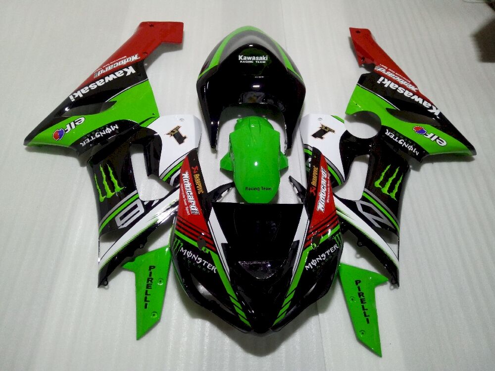 Fairings Plastics Kit For Kawasaki ZX-6R(2005-2006) FM-7775