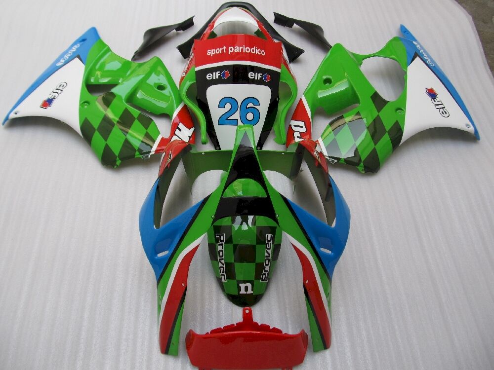 Fairings Plastics Kit For Kawasaki ZX-6R(2000-2002) FM-7643