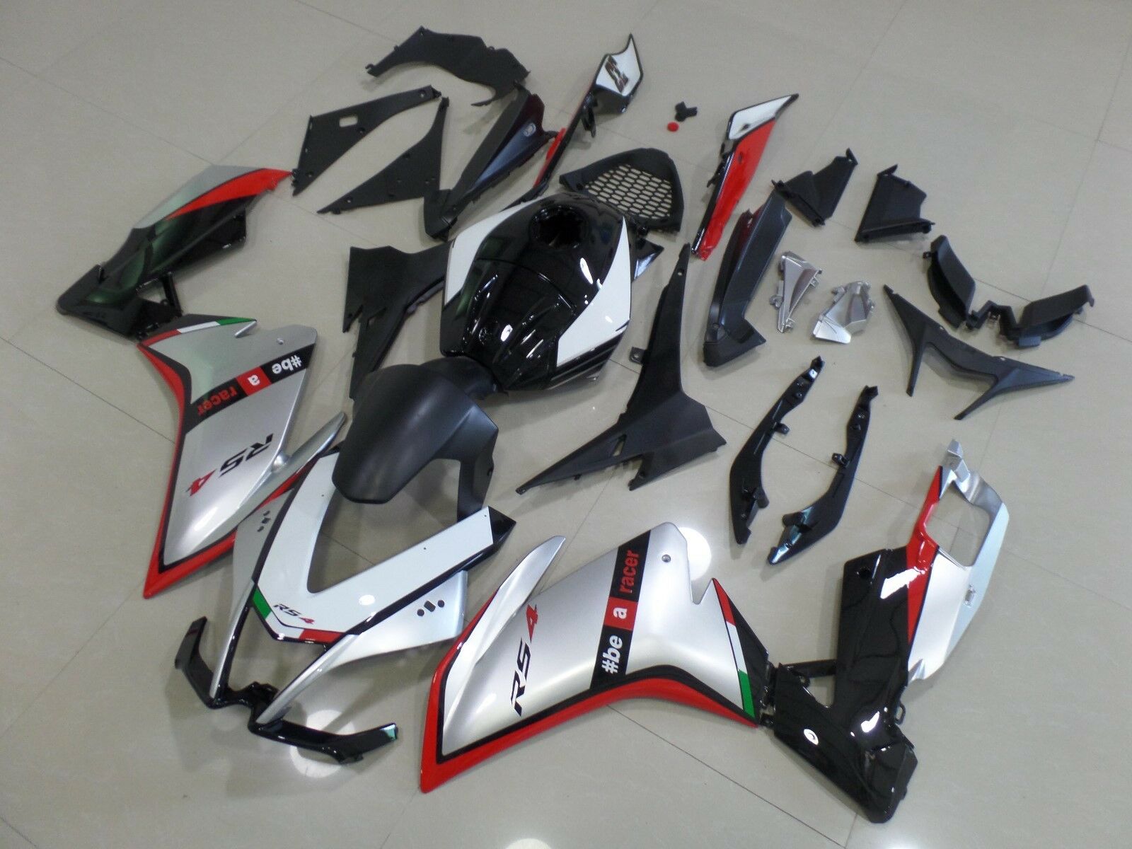Fairings Plastics Kit fit for RS4 50 125 2012-2014 Silver Red White FM-5287