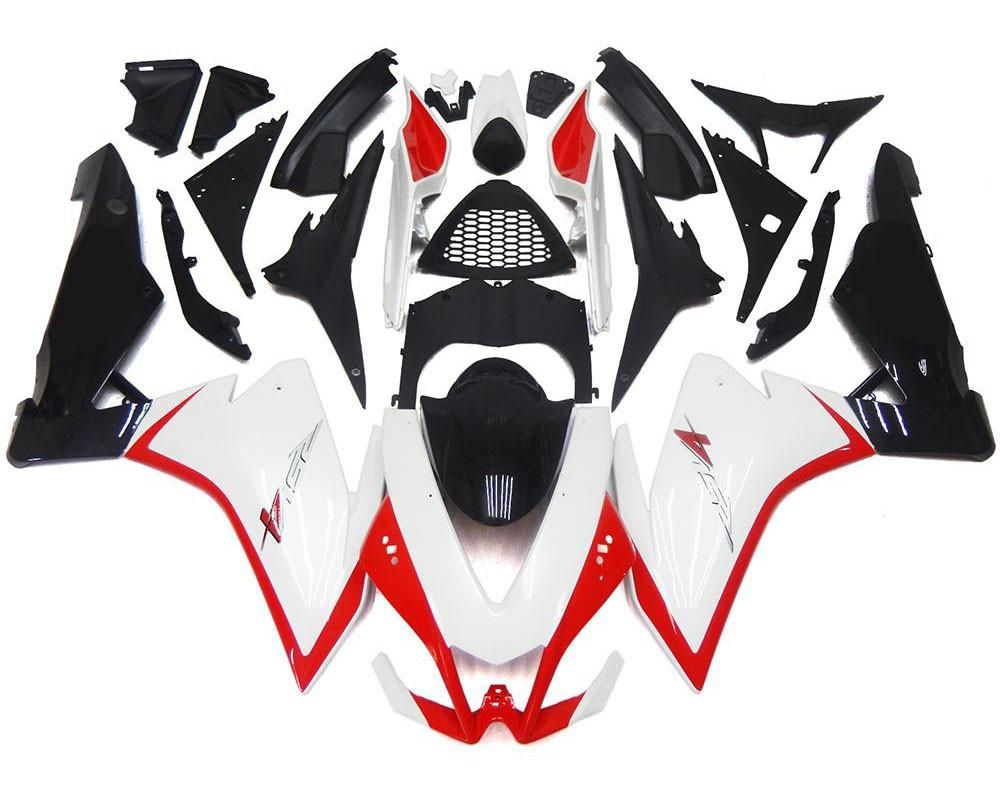 Pearl White, Red Black Motorcycle Fairings Plastics Kit For 2010-2015 Aprilia RSV4 1000 FM-4190