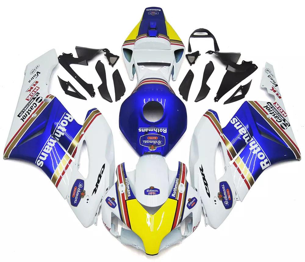 White Blue Motorcycle Fairings Plastics Kit For 2004-2005 Honda CBR1000RR FM-5107