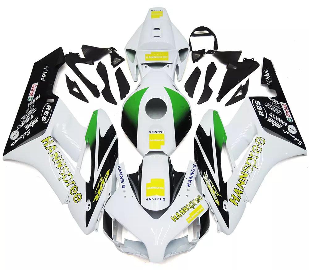 White, Black Green Motorcycle Fairings Plastics Kit For 2004-2005 Honda CBR1000RR FM-5111