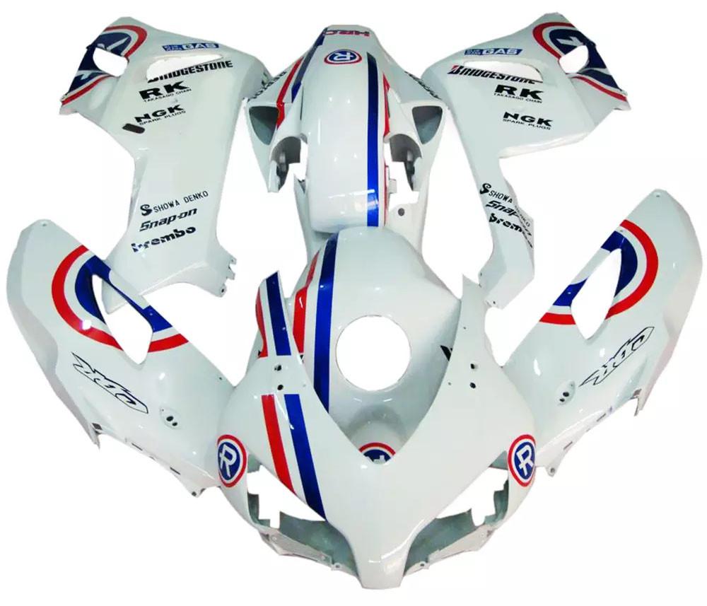 White, Blue Red Motorcycle Fairings Plastics Kit For 2004-2005 Honda CBR1000RR FM-5147