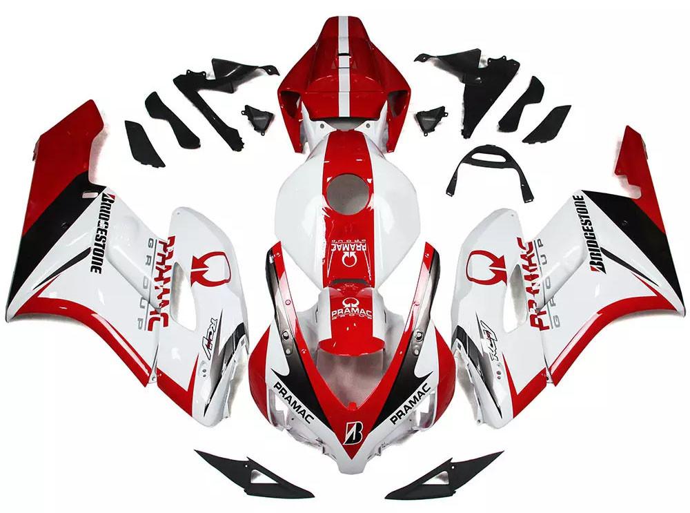Red White Motorcycle Fairings Plastics Kit For 2004-2005 Honda CBR1000RR FM-5149