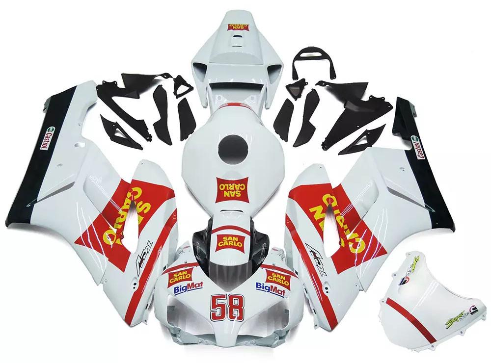 White Red Motorcycle Fairings Plastics Kit For 2004-2005 Honda CBR1000RR FM-5153