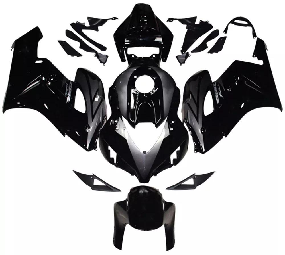 Gloss Black Gray Motorcycle Fairings Plastics Kit For 2004-2005 Honda CBR1000RR FM-5161